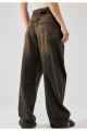 Trend Unisex Loose Fit Bel Kemer Detay Baggy Jean Pantolon Trend Unisex Loose Fit Bel Kemer Detay Baggy Jean Pantolon