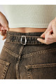 Trend Unisex Loose Fit Bel Kemer Detay Baggy Jean Pantolon Trend Unisex Loose Fit Bel Kemer Detay Baggy Jean Pantolon