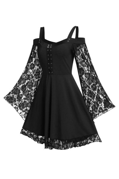 Vintage gotik dantel  kadın elbise Vintage gotik dantel  kadın elbise