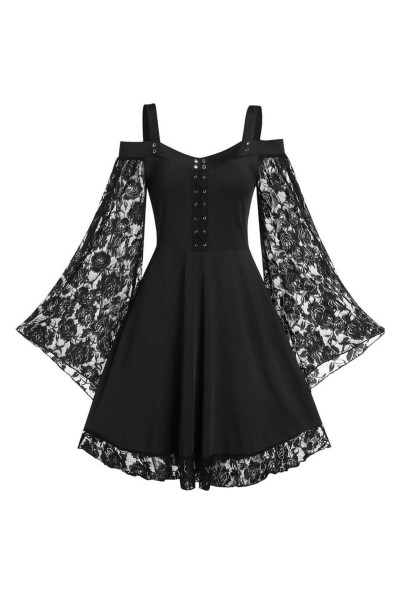 Vintage gotik dantel  kadın elbise Vintage gotik dantel  kadın elbise