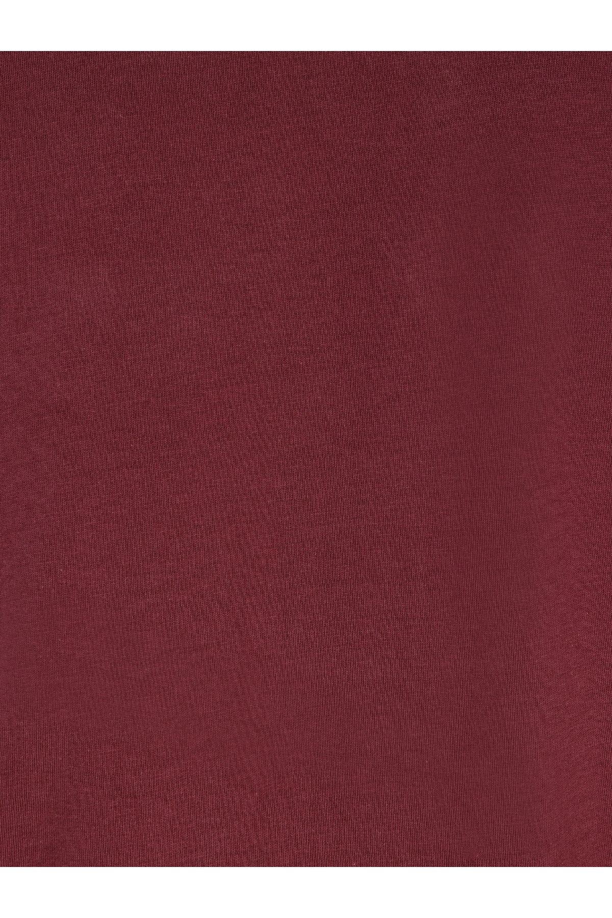 Bordo Erkek Tshirt K.kol