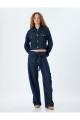 Oversize Kot Pantolon Kemer Detaylı Cepli Bol Paça - Balon Fit Jean Oversize Kot Pantolon Kemer Detaylı Cepli Bol Paça - Balon Fit Jean