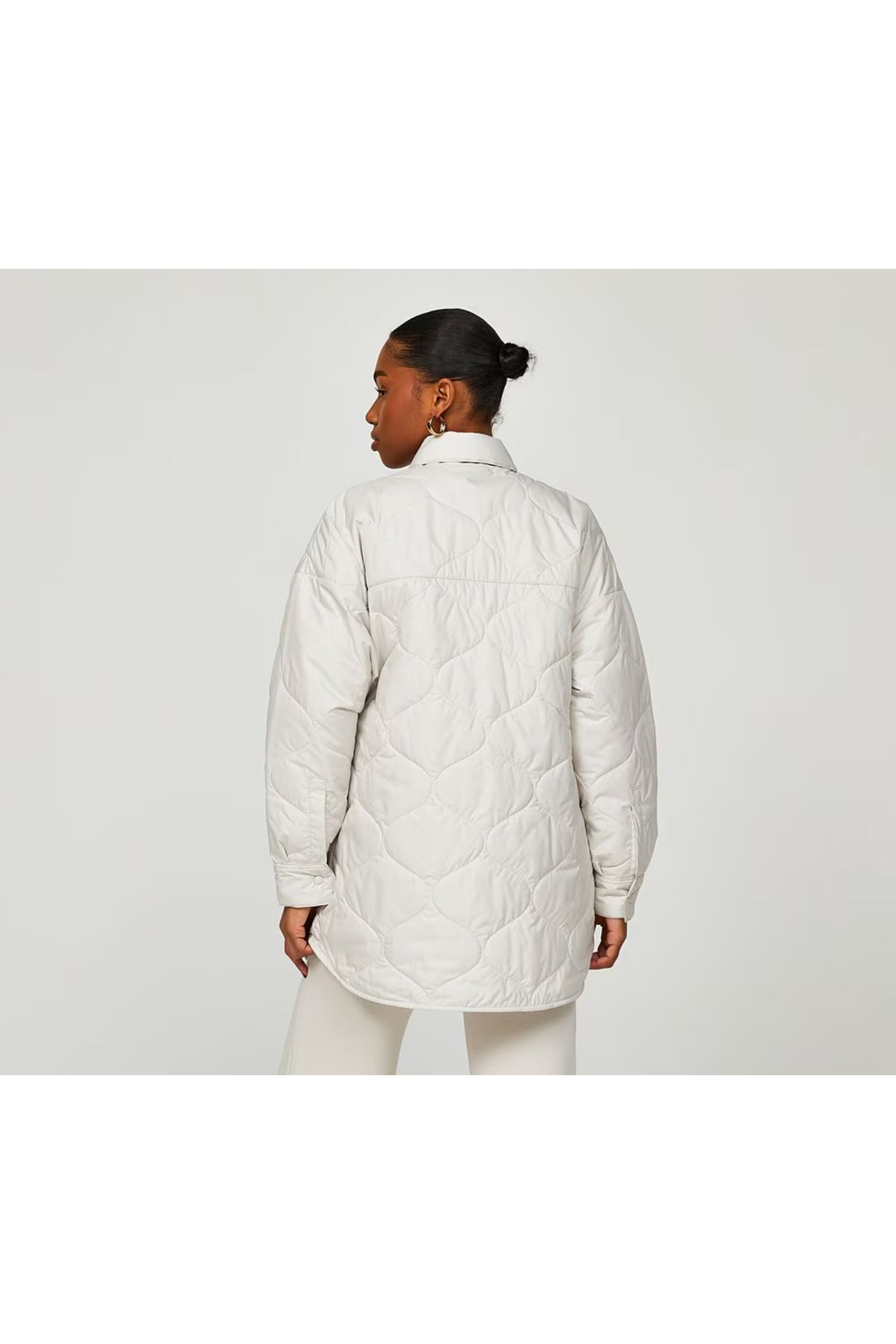 Sportswear Essentials Quilted Trench Kadın Beyaz Ceket stilim spor Sportswear Essentials Quilted Trench Kadın Beyaz Ceket stilim spor