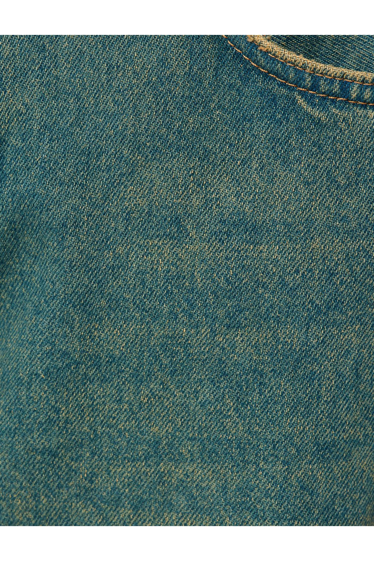 Standart Bel Bol Kalıp Düz Paça Cepli Pamuklu Kot Pantolon - Loose Straight Fit Jean Standart Bel Bol Kalıp Düz Paça Cepli Pamuklu Kot Pantolon - Loose Straight Fit Jean