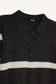 Regular Fit Polo Yaka Düğmeli Çizgili Uzun Kollu Maxi Elbise D6523AXNS Regular Fit Polo Yaka Düğmeli Çizgili Uzun Kollu Maxi Elbise D6523AXNS