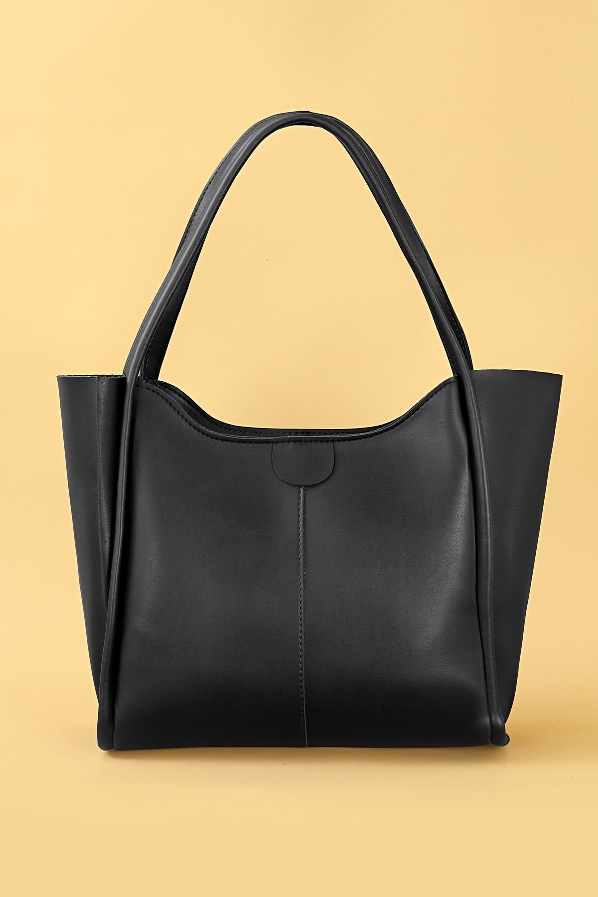 Orijinal Geniş Hacimli Lüks Yumuşak Deri Shopper Fermuarlı Çift Saplı Büyük El Kol ve Omuz Çantası Orijinal Geniş Hacimli Lüks Yumuşak Deri Shopper Fermuarlı Çift Saplı Büyük El Kol ve Omuz Çantası