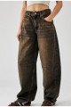 Trend Unisex Loose Fit Bel Kemer Detay Baggy Jean Pantolon Trend Unisex Loose Fit Bel Kemer Detay Baggy Jean Pantolon