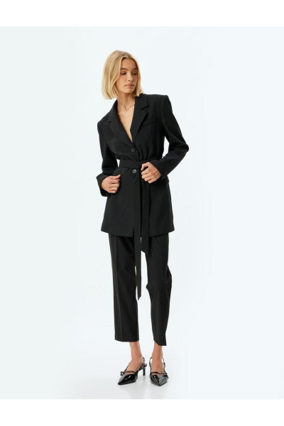 Kısa Paça Cepli Cigarette Kumaş Pantolon Kısa Paça Cepli Cigarette Kumaş Pantolon