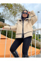 Teddy Mont ZR Deri ve Kemer Detaylı Teddy Mont ZR Deri ve Kemer Detaylı