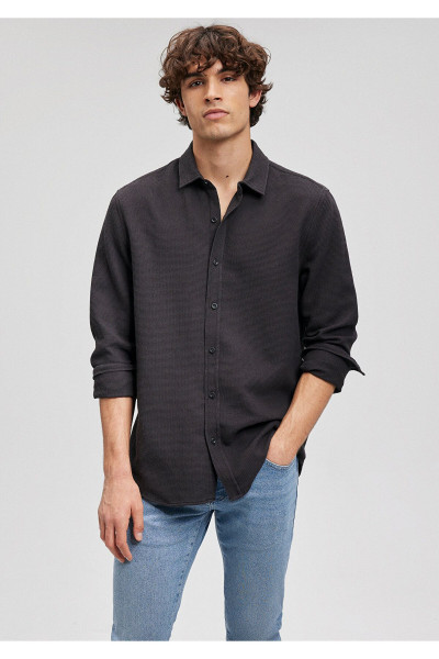 Siyah Gömlek Slim Fit / Dar Kesim 8810217-900 Siyah Gömlek Slim Fit / Dar Kesim 8810217-900