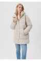 Kapüşonlu Bej Şişme Mont Regular Fit / Normal Kesim 1110150-70144 Kapüşonlu Bej Şişme Mont Regular Fit / Normal Kesim 1110150-70144