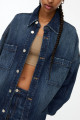 Oversize denim ince ceket Oversize denim ince ceket