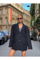 Oversize Kaşe Astarlı Blazer  Lacivert  Ceket Oversize Kaşe Astarlı Blazer  Lacivert  Ceket