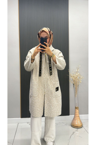 Premium Kuzu kaban Oversize Kapüşonlu Premium Kuzu kaban Oversize Kapüşonlu