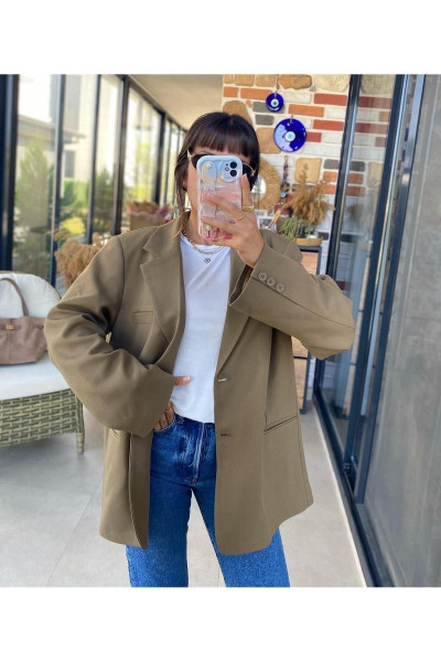 Oversize Premium içi astarlı Blazer Ceket Oversize Premium içi astarlı Blazer Ceket
