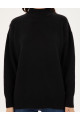Siyah Oversize Yarım Balıkçı Kazak 50301841-VR046 Siyah Oversize Yarım Balıkçı Kazak 50301841-VR046
