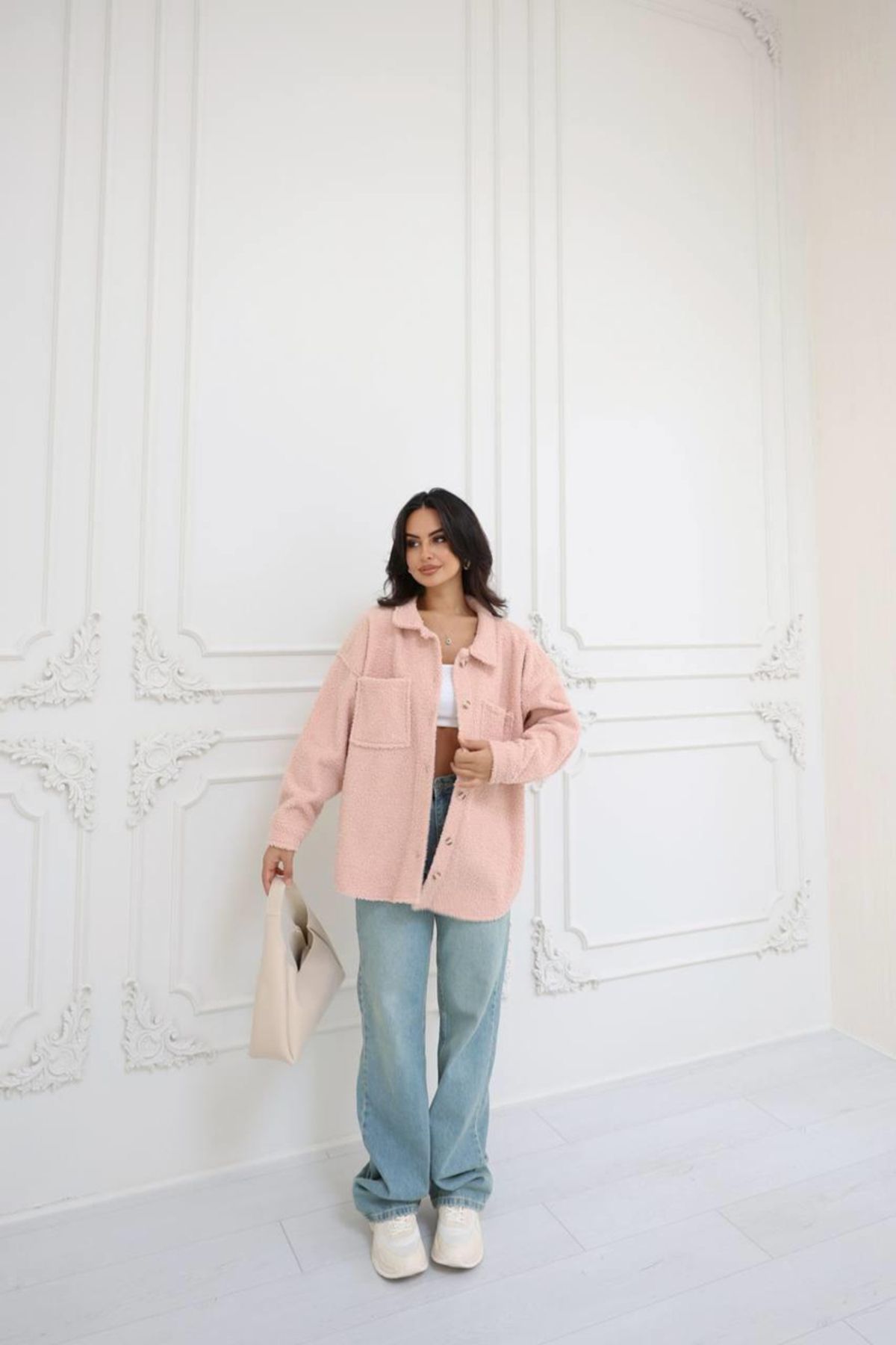 Oversize Ceket 39011 PUDRA Oversize Ceket 39011 PUDRA