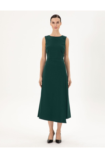 Koyu Yeşil Regular Fit Dokuma Elbise 50296887-VR079 Koyu Yeşil Regular Fit Dokuma Elbise 50296887-VR079