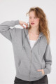 Şardonlu Fermuarlı Oversize Sweatshirt H9476-g12v3