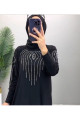 Kadın Sandy Siyah Önü Ve Kolları Dms Taş Detaylı Tesettür Nevanur Elbise Kadın Sandy Siyah Önü Ve Kolları Dms Taş Detaylı Tesettür Nevanur Elbise