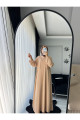 Oversize Düğmeli İpli Fitilli Tesettür Elbise Oversize Düğmeli İpli Fitilli Tesettür Elbise