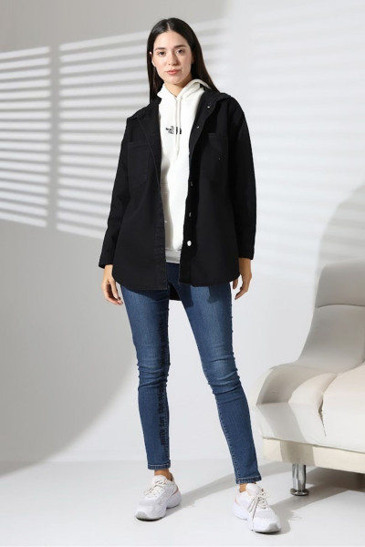 KOPYA - Kadın oversize salaş kot ceket KOPYA - Kadın oversize salaş kot ceket