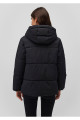 Kapüşonlu Siyah Şişme Mont Loose Fit / Bol Rahat Kesim 1110445-900 Kapüşonlu Siyah Şişme Mont Loose Fit / Bol Rahat Kesim 1110445-900