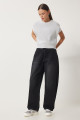 Kadın Siyah Yıkamalı Baggy Jean OK00064 Kadın Siyah Yıkamalı Baggy Jean OK00064