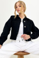 Kadın Siyah Crop Denim Ceket ALC-X3631-RV Kadın Siyah Crop Denim Ceket ALC-X3631-RV