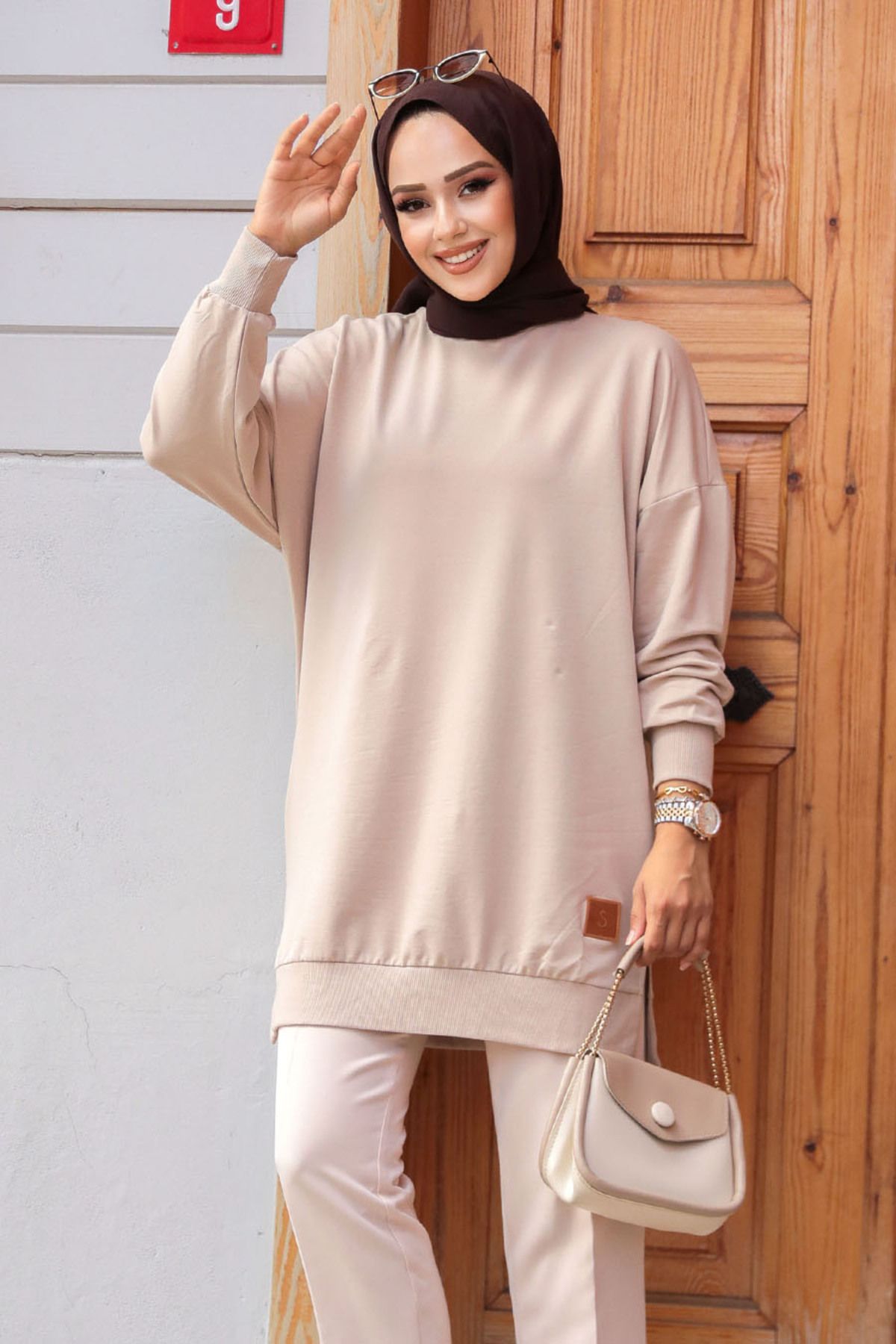 Koyu Bej Tesettür Tunik 30644KBEJ Koyu Bej Tesettür Tunik 30644KBEJ