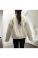 Yumuşak Dokulu Oversize Bomber Ceket Yumuşak Dokulu Oversize Bomber Ceket