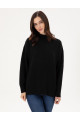 Siyah Oversize Yarım Balıkçı Kazak 50301841-VR046 Siyah Oversize Yarım Balıkçı Kazak 50301841-VR046