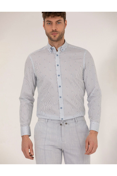 Pembe Slim Fit Uzun Kollu Gömlek 50264896-vr041 Pembe Slim Fit Uzun Kollu Gömlek 50264896-vr041