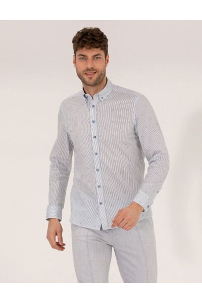 Pembe Slim Fit Uzun Kollu Gömlek 50264896-vr041 Pembe Slim Fit Uzun Kollu Gömlek 50264896-vr041