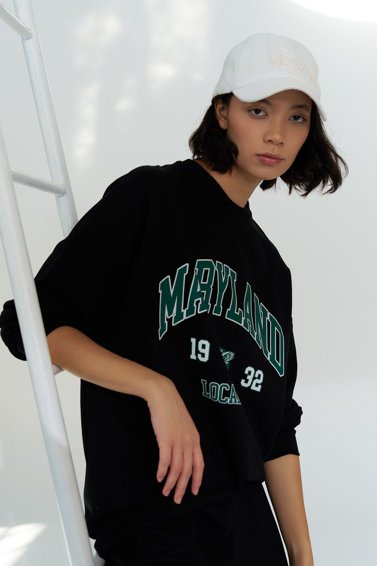 Maryland Pamuklu Oversize Siyah Alt Üst Takım Maryland Pamuklu Oversize Siyah Alt Üst Takım