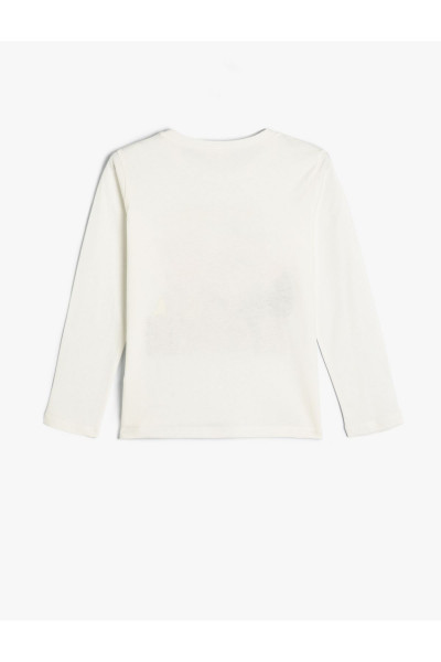 Kız Çocuk Sweat 5wkg10077ak Ekru Kız Çocuk Sweat 5wkg10077ak Ekru