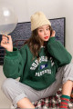 Kadın Suppose Baskılı Oversize Sweatshirt