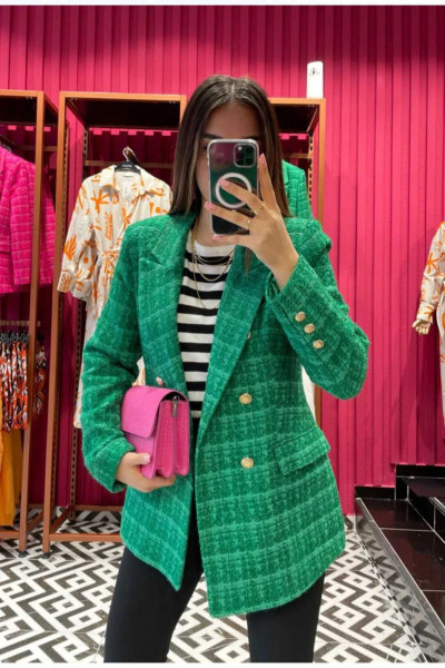 Tuvit Blazer Ceket Yeşil Tuvit Blazer Ceket Yeşil