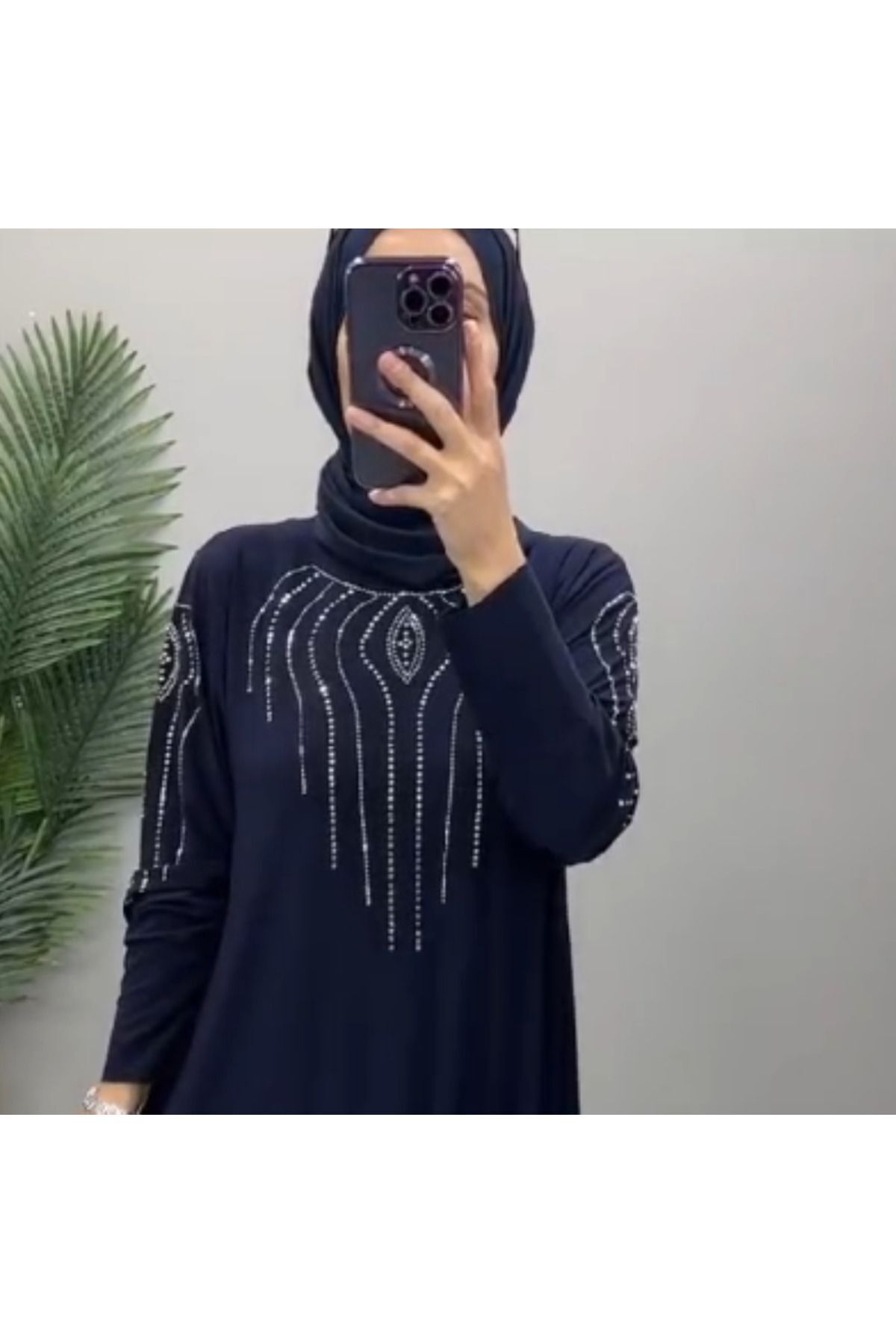 Kadın Sandy Lacivert Önü Ve Kolları Dms Taş Detaylı Tesettür Nevanur Elbise Kadın Sandy Lacivert Önü Ve Kolları Dms Taş Detaylı Tesettür Nevanur Elbise