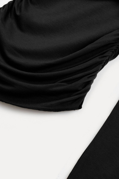 Önü düğümlü drapeli body Önü düğümlü drapeli body