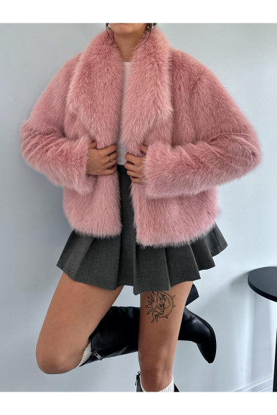 Paulina Şal Pembe Kürk  Ceket Paulina Şal Pembe Kürk  Ceket