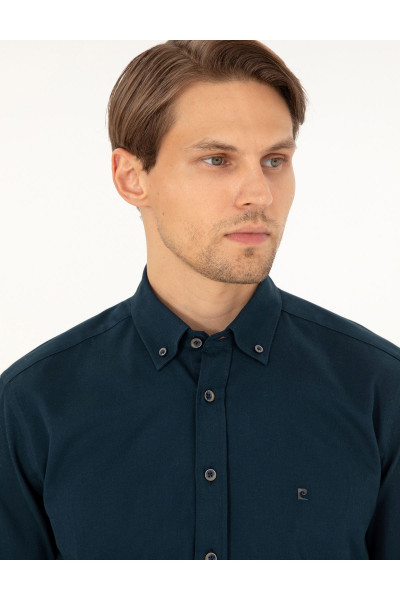 Lacivert Regular Fit Uzun Kollu Gömlek 50298809-VR033 Lacivert Regular Fit Uzun Kollu Gömlek 50298809-VR033
