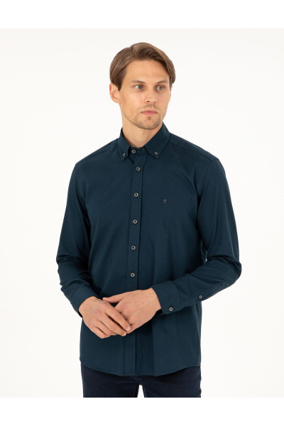 Lacivert Regular Fit Uzun Kollu Gömlek 50298809-VR033 Lacivert Regular Fit Uzun Kollu Gömlek 50298809-VR033