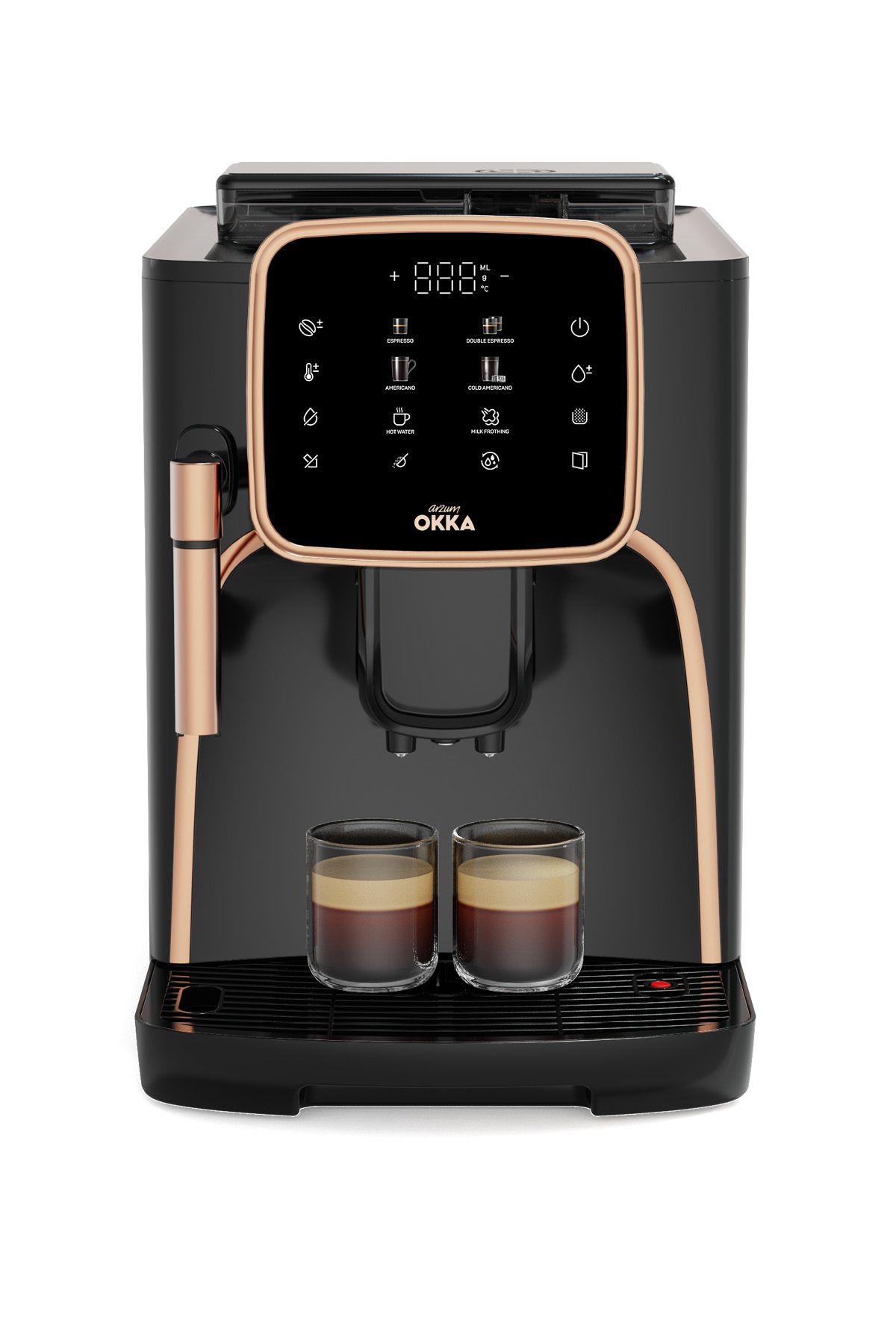 OK0030-04 Arzum Okka Espresso Pro Tam Otomatik Espresso Makinesi - Bakır OK0030-04 Arzum Okka Espresso Pro Tam Otomatik Espresso Makinesi - Bakır