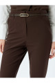 Slim Fit Cepli Kemerli İspanyol Paça Kumaş Pantolon Slim Fit Cepli Kemerli İspanyol Paça Kumaş Pantolon