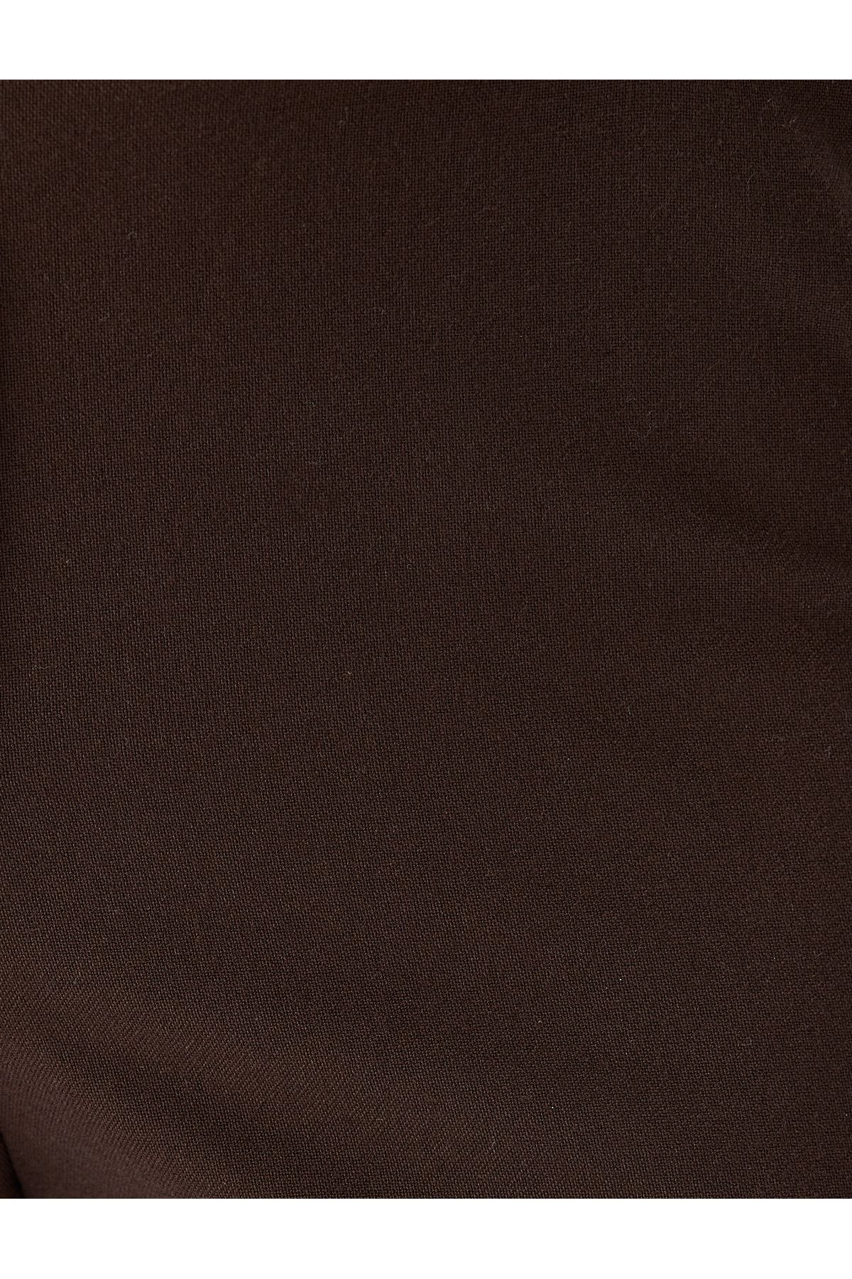 Slim Fit Cepli Kemerli İspanyol Paça Kumaş Pantolon Slim Fit Cepli Kemerli İspanyol Paça Kumaş Pantolon