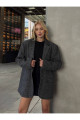 Oversize Kaşe Astarlı Blazer Gri Ceket Oversize Kaşe Astarlı Blazer Gri Ceket