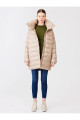 Kapüşonlu Şişme Bej Mont Kapüşonlu Şişme Bej Mont