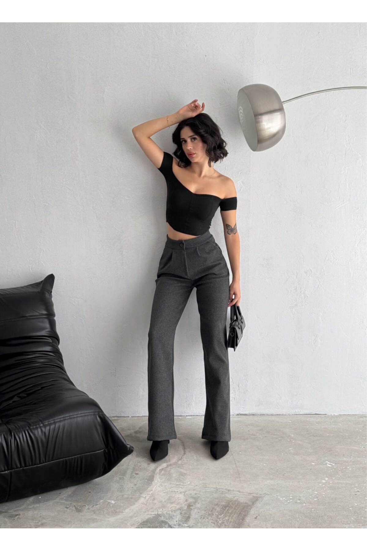 KADIN TREND KAŞE PALAZZO PANTOLON ÇİFT CEPLİ KADIN TREND KAŞE PALAZZO PANTOLON ÇİFT CEPLİ