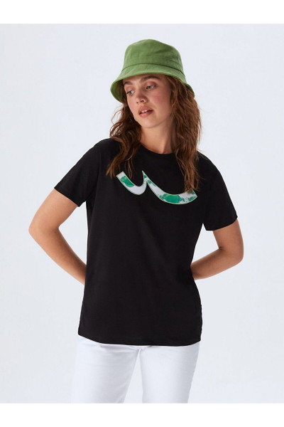 Logolu Siyah T-shırt Logolu Siyah T-shırt